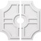 Ekena Millwork Haus Architectural Grade PVC Contemporary Ceiling Medallion, Two Piece, 20"OD x 3"ID x 6 1/2"C x 1"P CMP20HS2-03000 - alternate 1